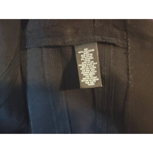 Nicole Miller Womens Dress 18W Plus Sheath Flutter Sleeve Black GEO5E - Picture 10 of 11